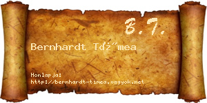 Bernhardt Tímea névjegykártya